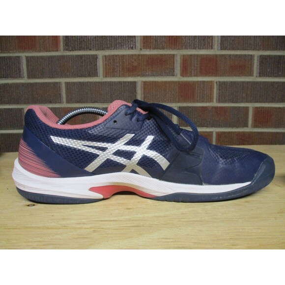 ASICS Womens Court Speed FF Shoes 1042A080 Blue Pink Pickleball Tennis Size 11 - Picture 12 of 16